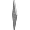Ekena Millwork Diamond Surface Mount PVC Gable Vent: Non-Functional, w/ 2"W x 1-1/2"P Brickmould Frame, 34"W x 34"H GVPDI34X3402SN - alternate 3